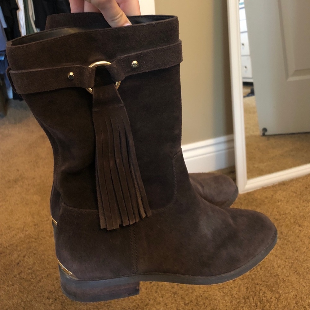 Michael Kors brown suede boots